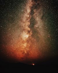 Scenic view of star field at night