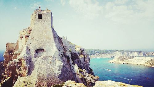 Panoramic view of sea against sky