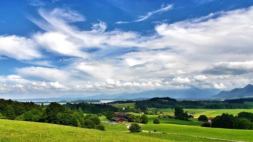 Scenic view of landscape against sky