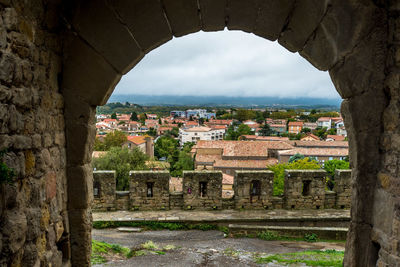 View of old town from window