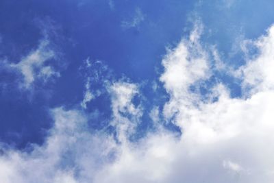 Low angle view of clouds in sky