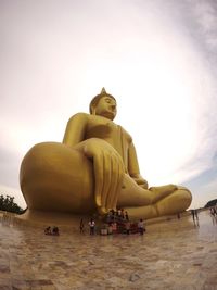 Close-up of statue against the sky