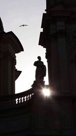 Low angle view of statue