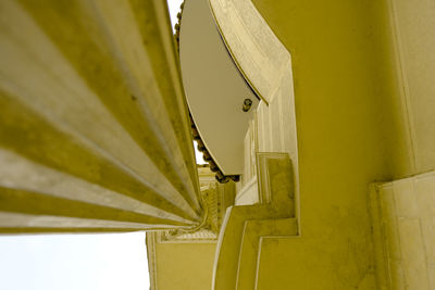 Low angle view of yellow steps