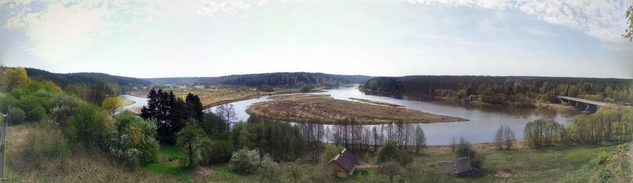 Panoramic view of landscape against sky