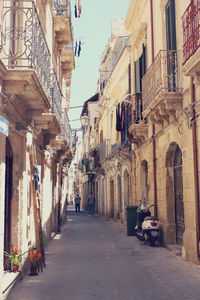 Narrow street in city