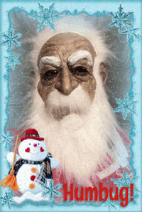 Close-up portrait of human face against gray background