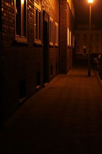 Illuminated buildings in city at night