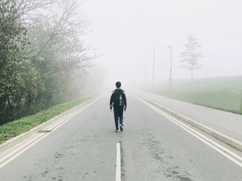 People walking on road
