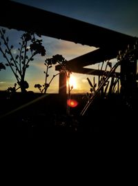 Sun shining through clouds