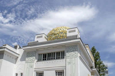 Low angle view of building against sky