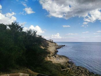 Scenic view of sea against sky