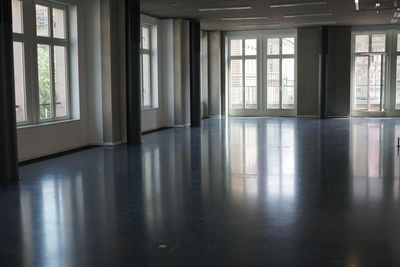 Empty corridor of building