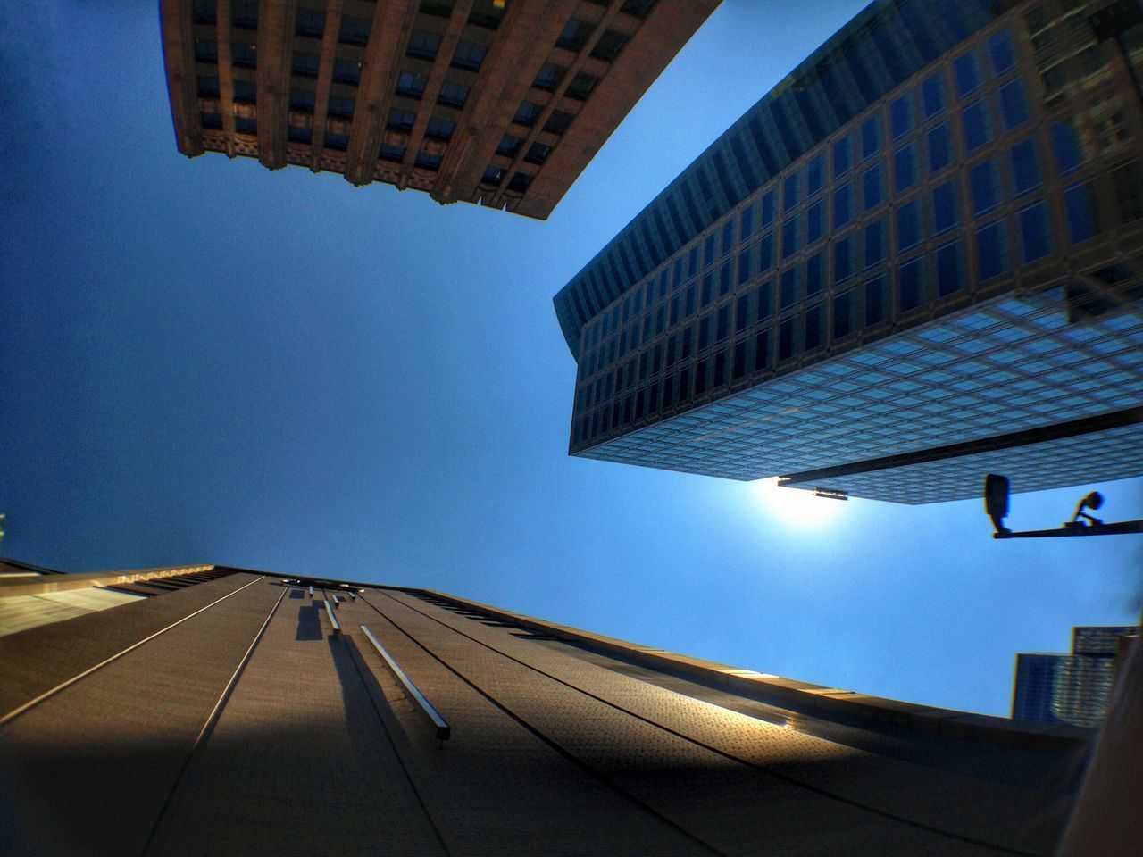 LOW ANGLE VIEW OF OFFICE BUILDING AGAINST SKY