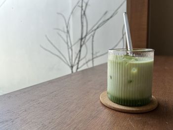 Close-up of drink on table