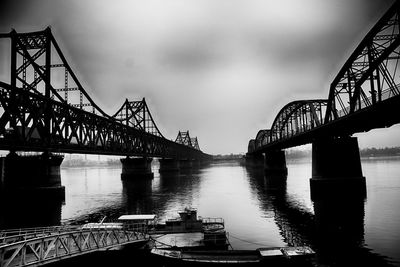 Bridge over river in city