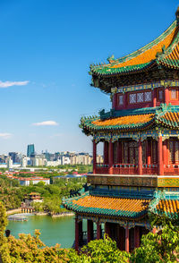 View of temple against sky