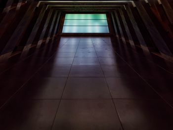 Empty corridor of building