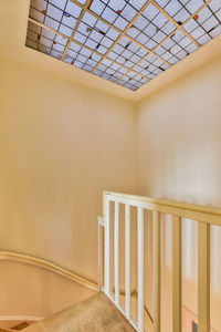 Low angle view of spiral staircase