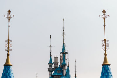 Low angle view of tower against sky