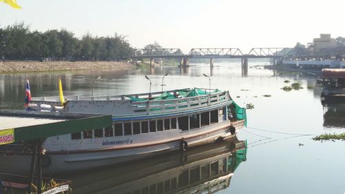 Boats in river