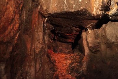 Rock formation in cave