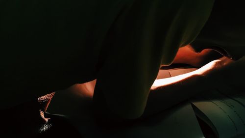 Close-up of human hand