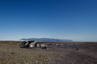 Dreki hut and camping space landscape photo
