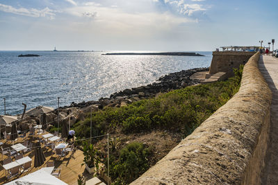 Panoramic view of sea against sky