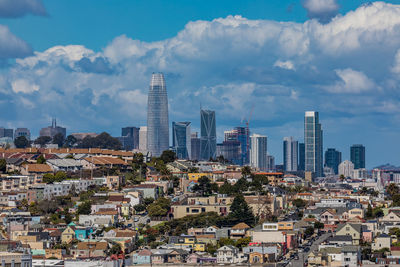 Cityscape against sky