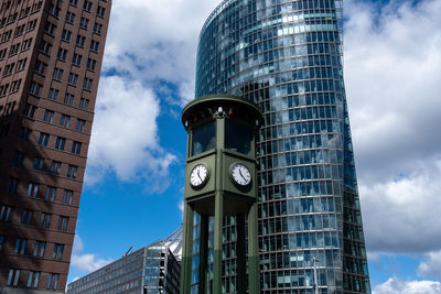 Low angle view of buildings against sky