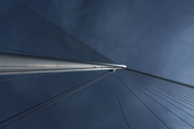 Low angle view of modern building against sky