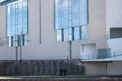 Low angle view of modern building