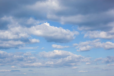 Low angle view of clouds in sky