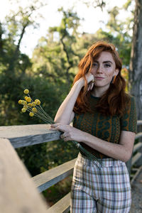 Portrait of a smiling young woman
