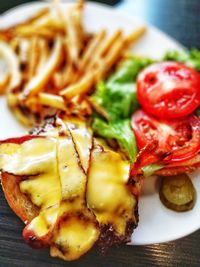 Close-up of salad in plate