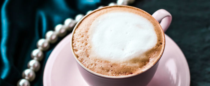 Close-up of coffee on table