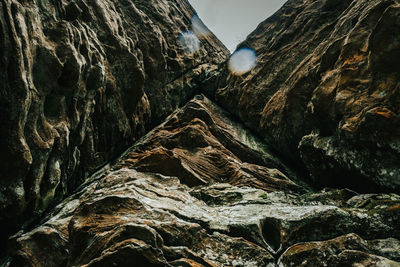 Close-up of rock formation