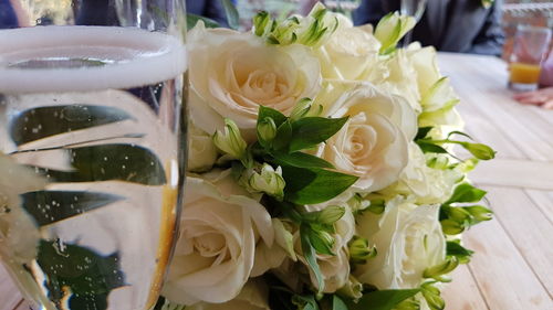 Close-up of rose bouquet