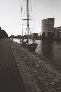 Boats in harbor