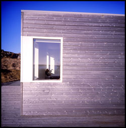 Window on wall of building