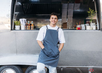 Portrait of man working