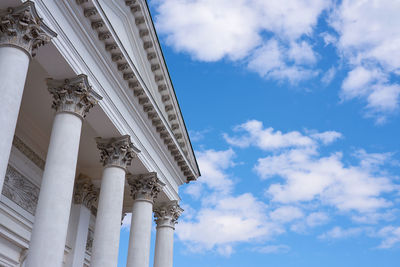 Low angle view of building against sky