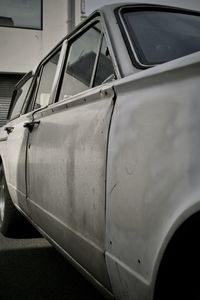 Close-up of car window