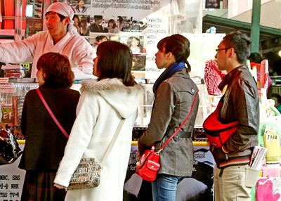 People standing in store