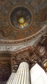 Low angle view of dome in temple