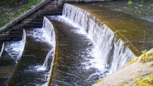 View of river flowing through a river