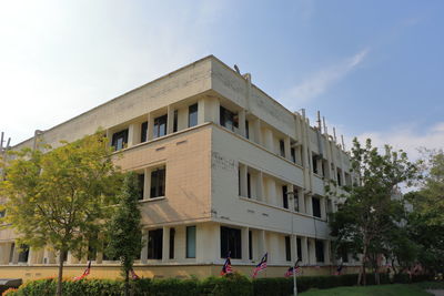 Low angle view of building against sky