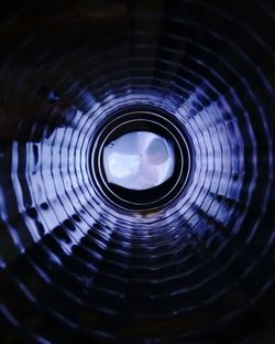 Close-up of spiral tunnel