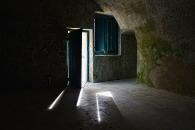 Empty corridor of building